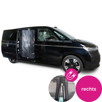 VanQuito Moskitonetz für VW T7 Schiebetür Magnetreißverschluss